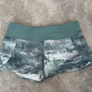 lululemon athletica Teal and Gray Athletic Shorts